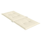 vidaXL Gartenstuhlauflagen für Hochlehner 4Stk. Creme 120x50x2cm Stoff