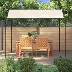 vidaXL Pavillon Stoff Cremeweiß
