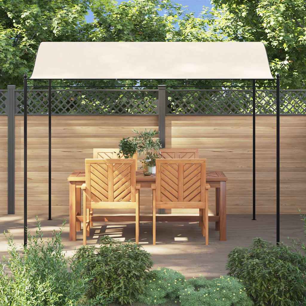 vidaXL Pavillon Stoff Cremeweiß