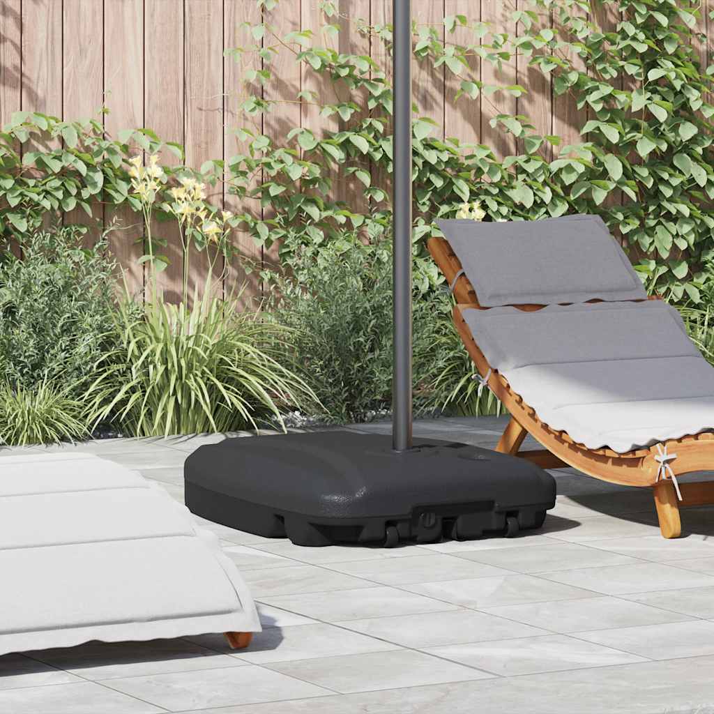 vidaXL Sonnenschirmständer Schwarz