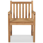 vidaXL Gartenstühle 2 Stk. Massivholz Teak