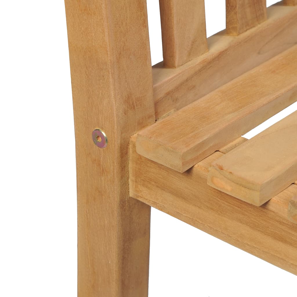 vidaXL Gartenstühle 2 Stk. Massivholz Teak