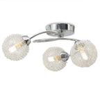 vidaXL Deckenleuchte mit 3 LED-Glühlampen G9 120 W