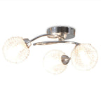 vidaXL Deckenleuchte mit 3 LED-Glühlampen G9 120 W