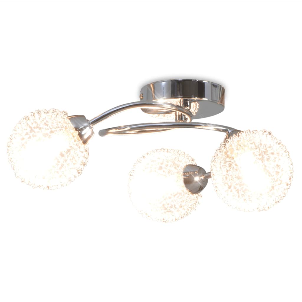 vidaXL Deckenleuchte mit 3 LED-Glühlampen G9 120 W
