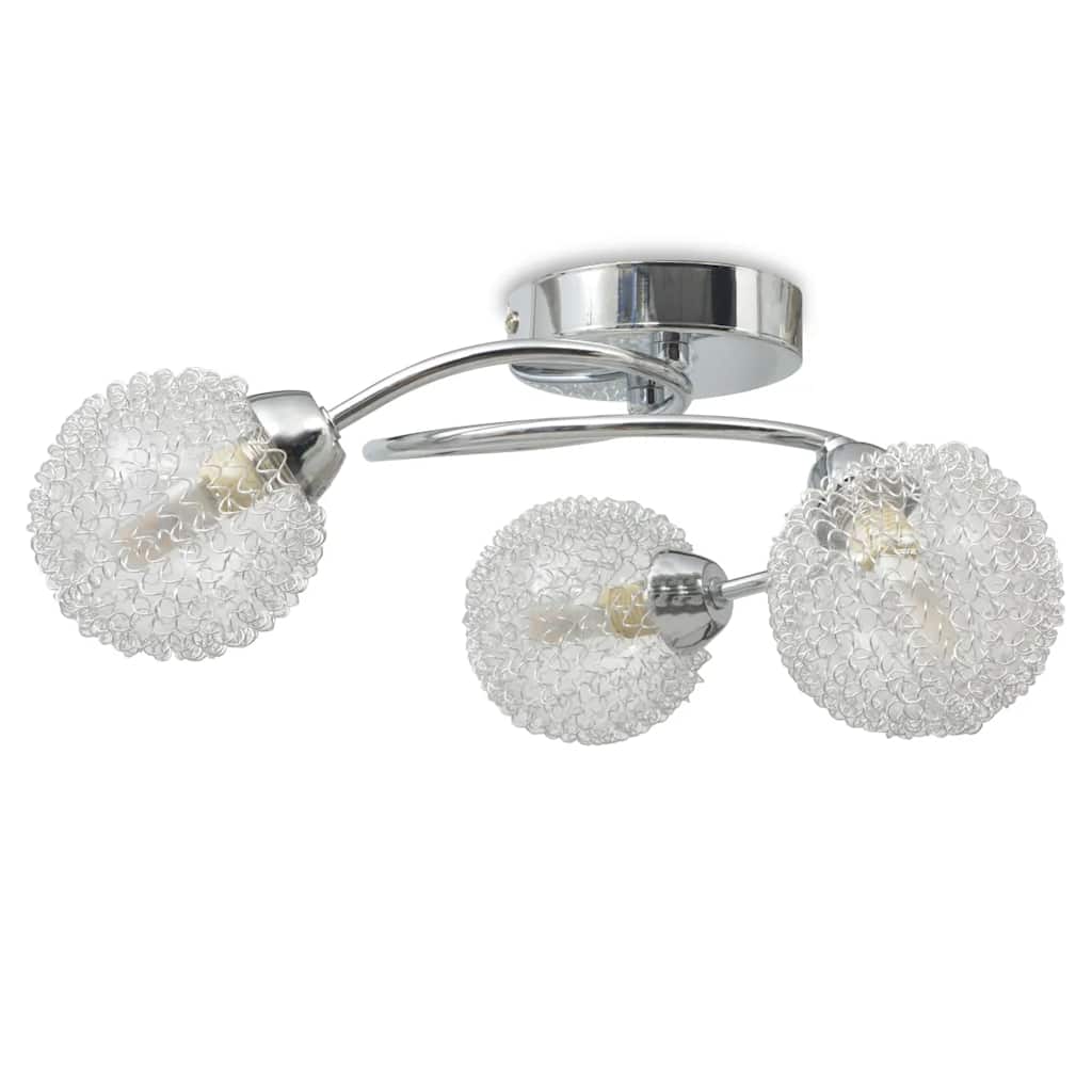 vidaXL Deckenleuchte mit 3 LED-Glühlampen G9 120 W