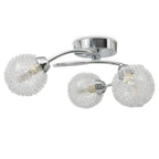 vidaXL Deckenleuchte mit 3 LED-Glühlampen G9 120 W