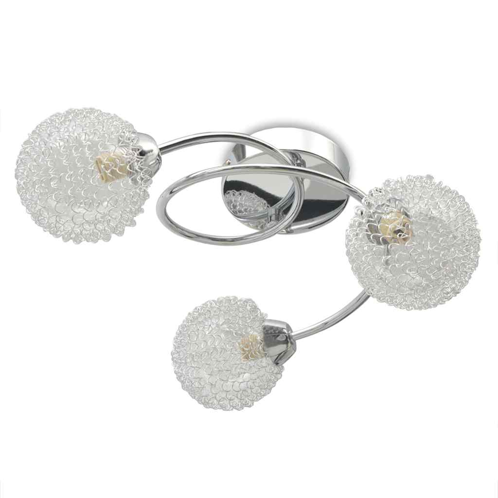 vidaXL Deckenleuchte mit 3 LED-Glühlampen G9 120 W