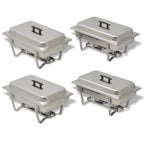 vidaXL Chafing Dish Set 4-tlg. Edelstahl