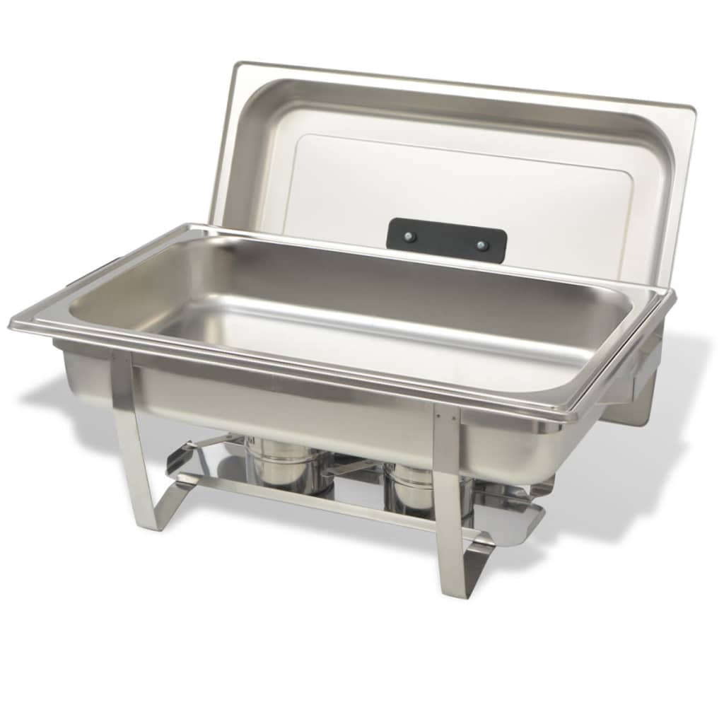vidaXL Chafing Dish Set 4-tlg. Edelstahl