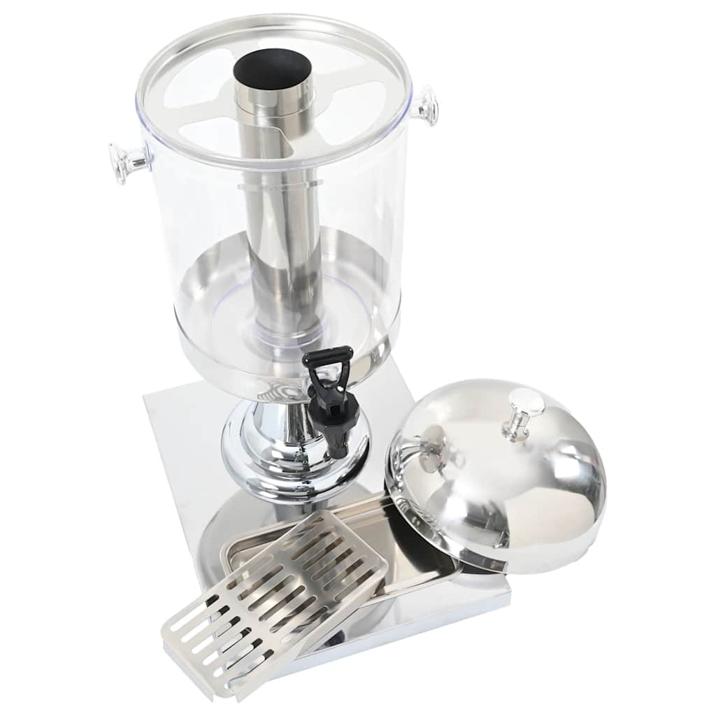 vidaXL Getränkespender Edelstahl 8 Liter