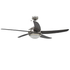 vidaXL Dekorativer Deckenventilator mit Licht 128 cm Braun