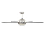 vidaXL Dekorativer Deckenventilator mit Licht 128 cm Braun