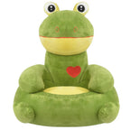 vidaXL Plüsch-Kindersessel Frosch Grün