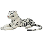 vidaXL Tiger Plüschtier Weiß XXL