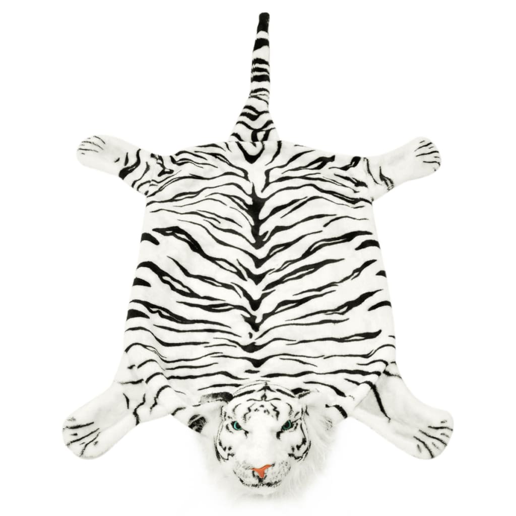 vidaXL Tigerfell Teppich Plüsch 144 cm Braun