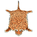 vidaXL Plüsch Leopardenfell Teppich 139 cm Braun