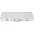 vidaXL Poker Set mit 500 Laserchips Aluminium