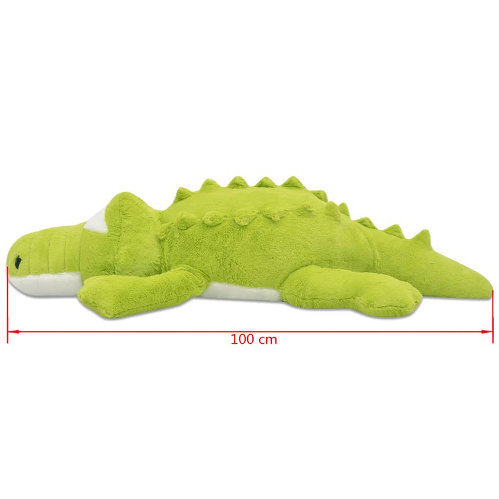 vidaXL Krokodil Kuscheltier Plüsch XXL 100 cm