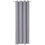 vidaXL Verdunkelungsvorhang mit Metallösen 270 x 245 cm Grau