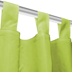 vidaXL Vorhänge Mikro-Satin 2 Stk. mit Schlaufen 140×225 cm Grün