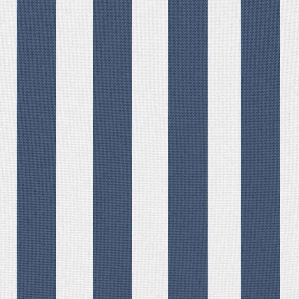 vidaXL Gartenkissen 2 Stk. Streifenmuster 45 x 45 cm Marineblau