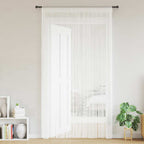 vidaXL Fadenvorhang 2 Stk.100 x 250 cm Weiß