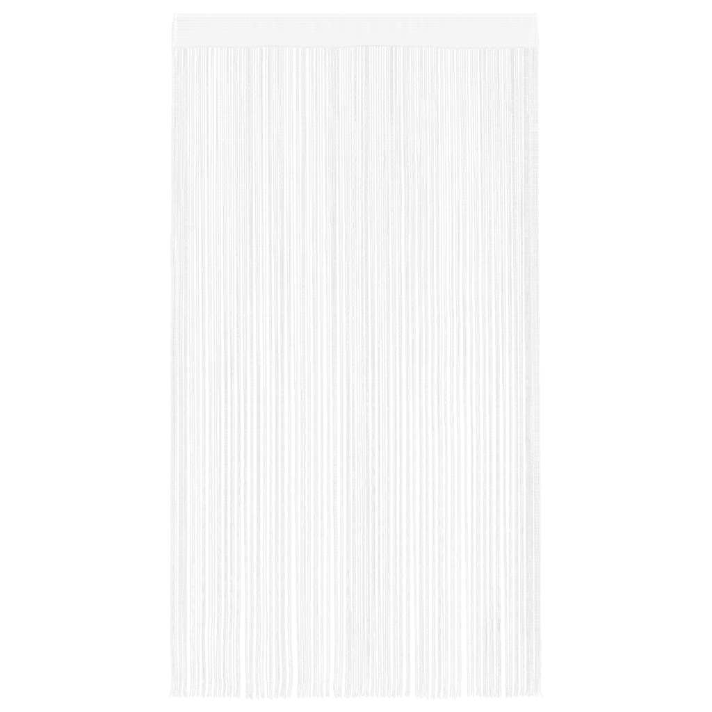 vidaXL Fadenvorhänge 2 Stk. 140 x 250 cm Weiß