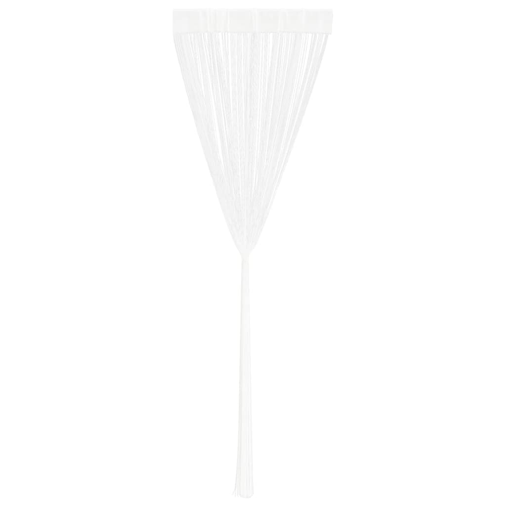 vidaXL Fadenvorhänge 2 Stk. 140 x 250 cm Weiß