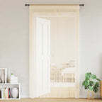 vidaXL Fadenvorhänge 2 Stk. 100 x 250 cm Cremefarben