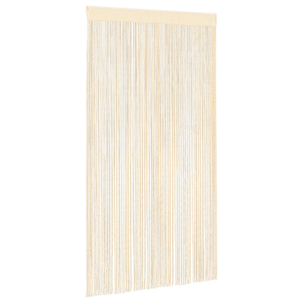 vidaXL Fadenvorhänge 2 Stk. 100 x 250 cm Cremefarben