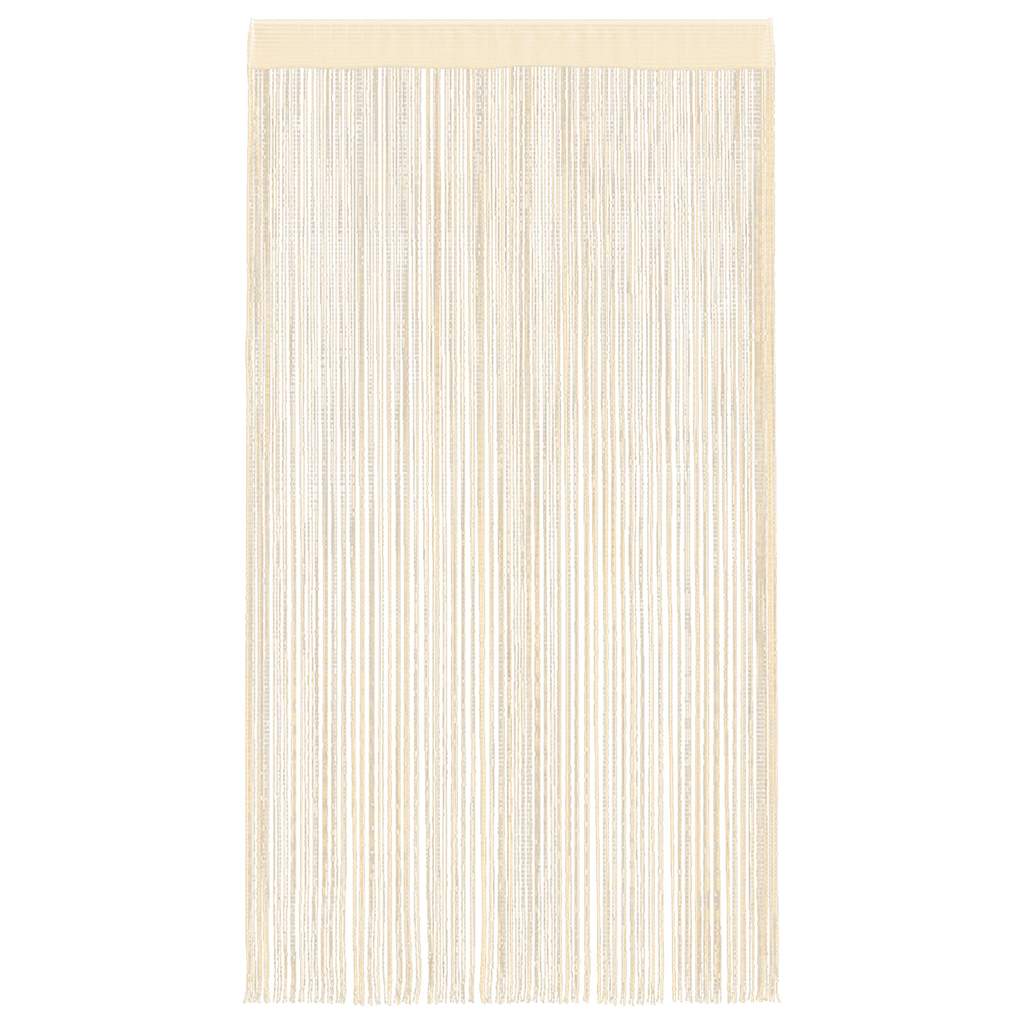 vidaXL Fadenvorhänge 2 Stk. 100 x 250 cm Cremefarben