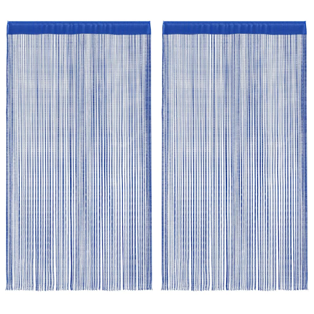 vidaXL Fadenvorhänge 2 Stk. 140 x 250 cm Weiß