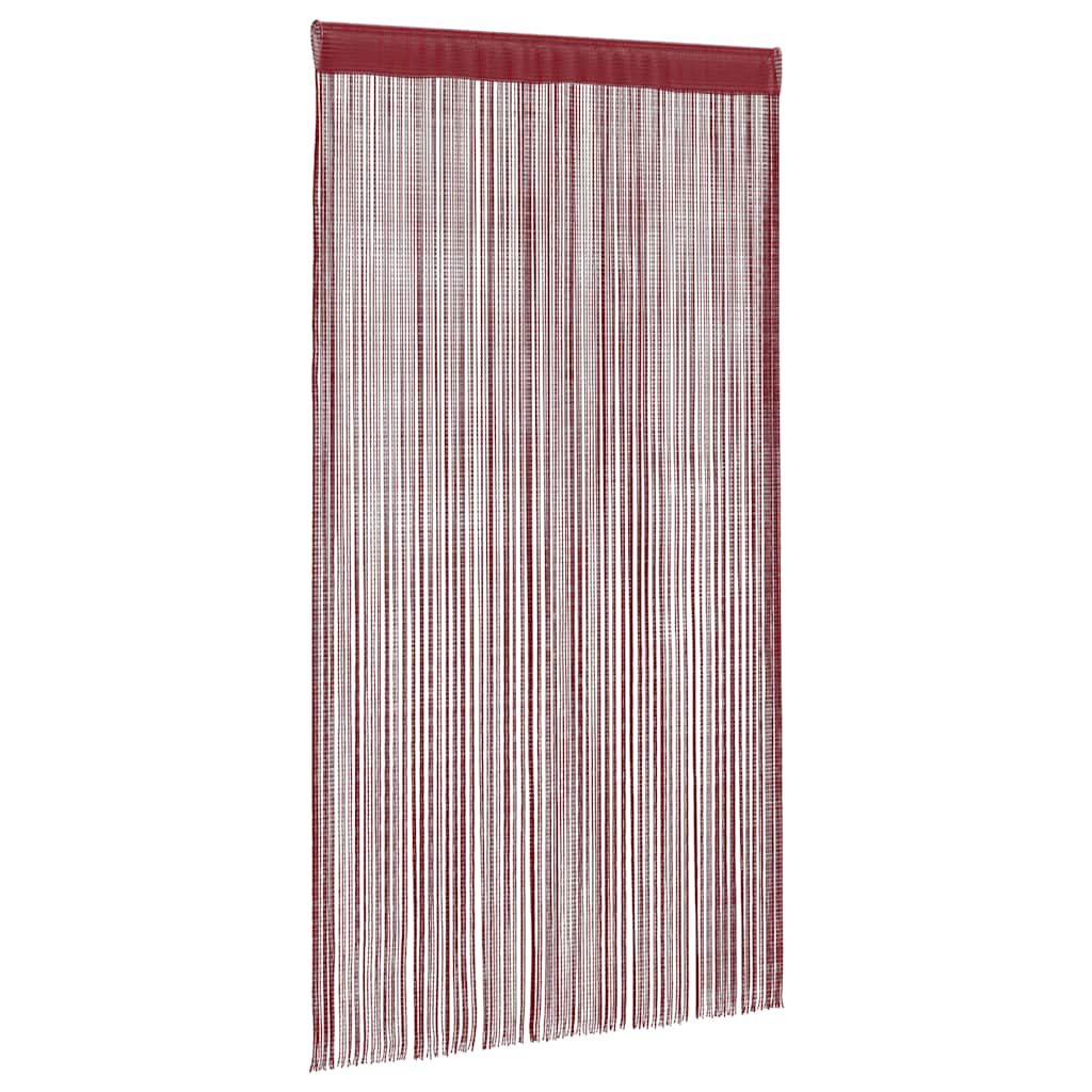 vidaXL Fadenvorhänge 2 Stk. 100 x 250 cm Burgunderrot
