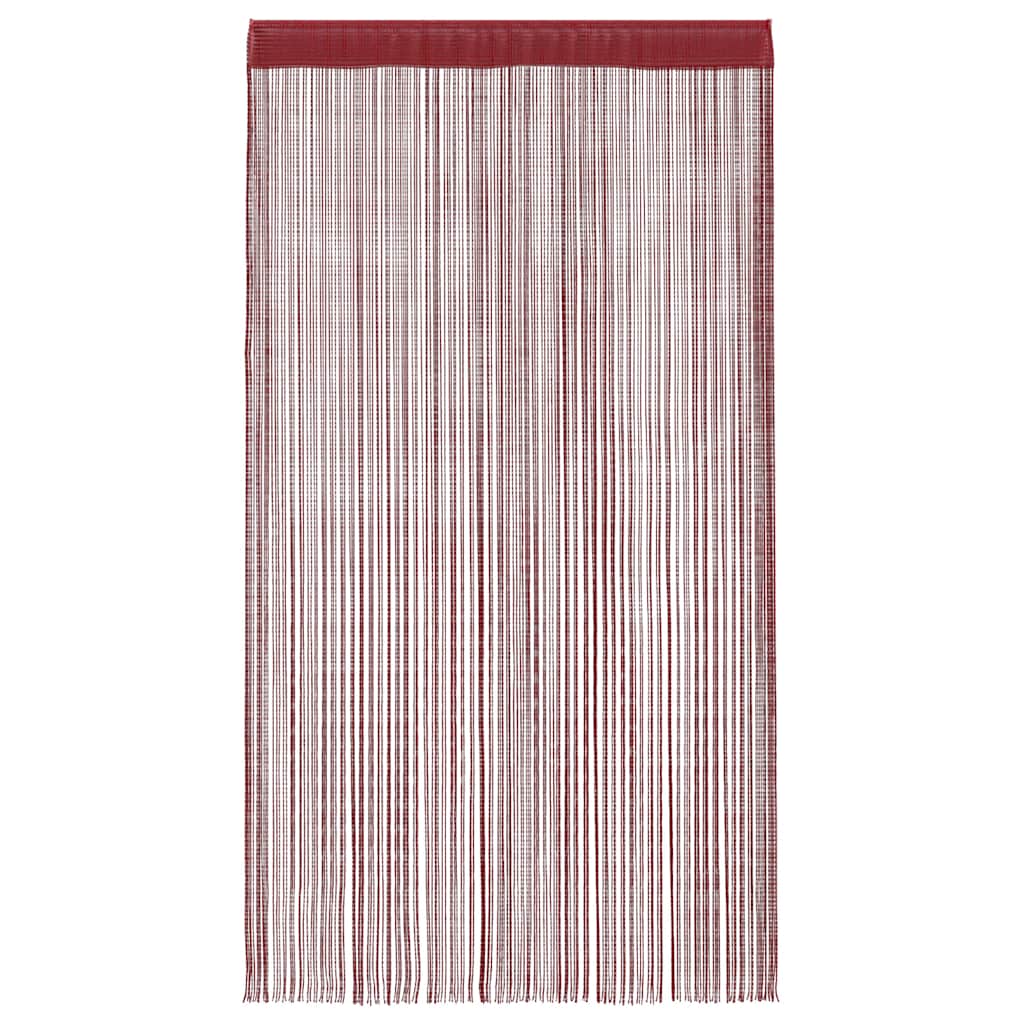 vidaXL Fadenvorhänge 2 Stk. 100 x 250 cm Burgunderrot