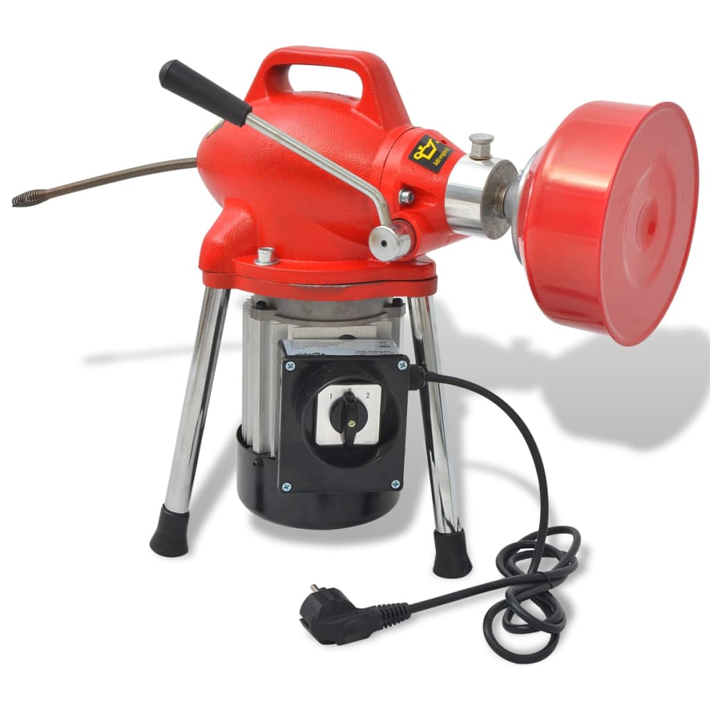 vidaXL Rohrreinigungsmaschine 250W 12,5mx16mm / 4,5mx9,5mm