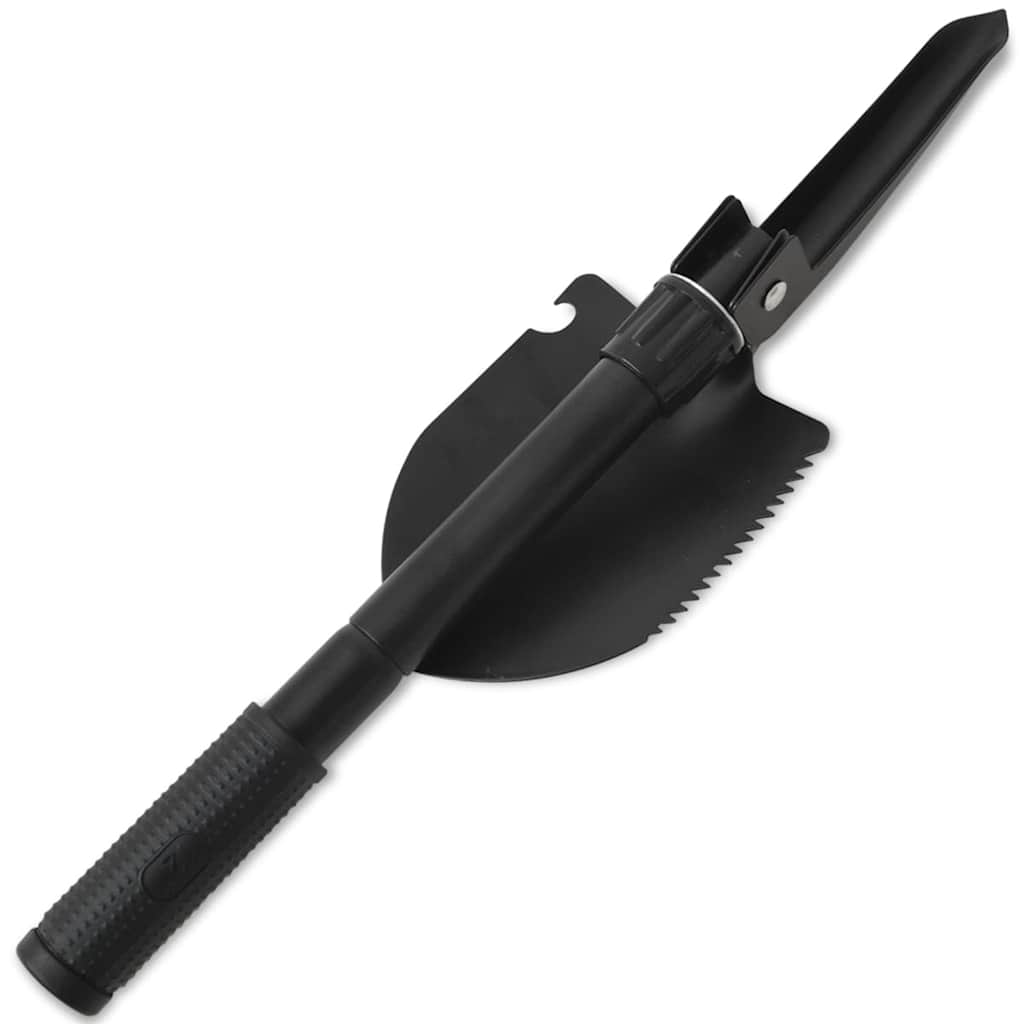vidaXL Klappspaten Karbonstahl Schwarz