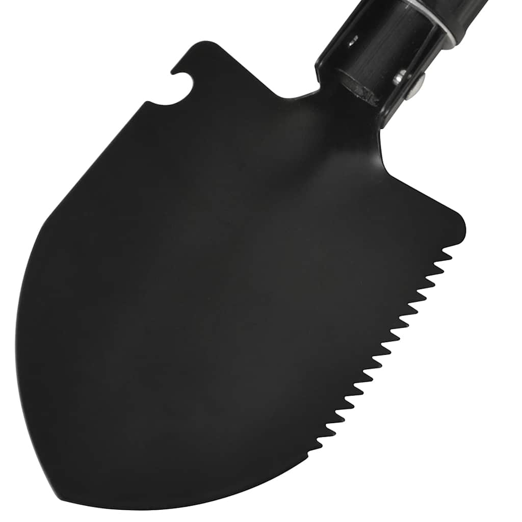 vidaXL Klappspaten Karbonstahl Schwarz
