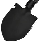 vidaXL Klappspaten Karbonstahl Schwarz
