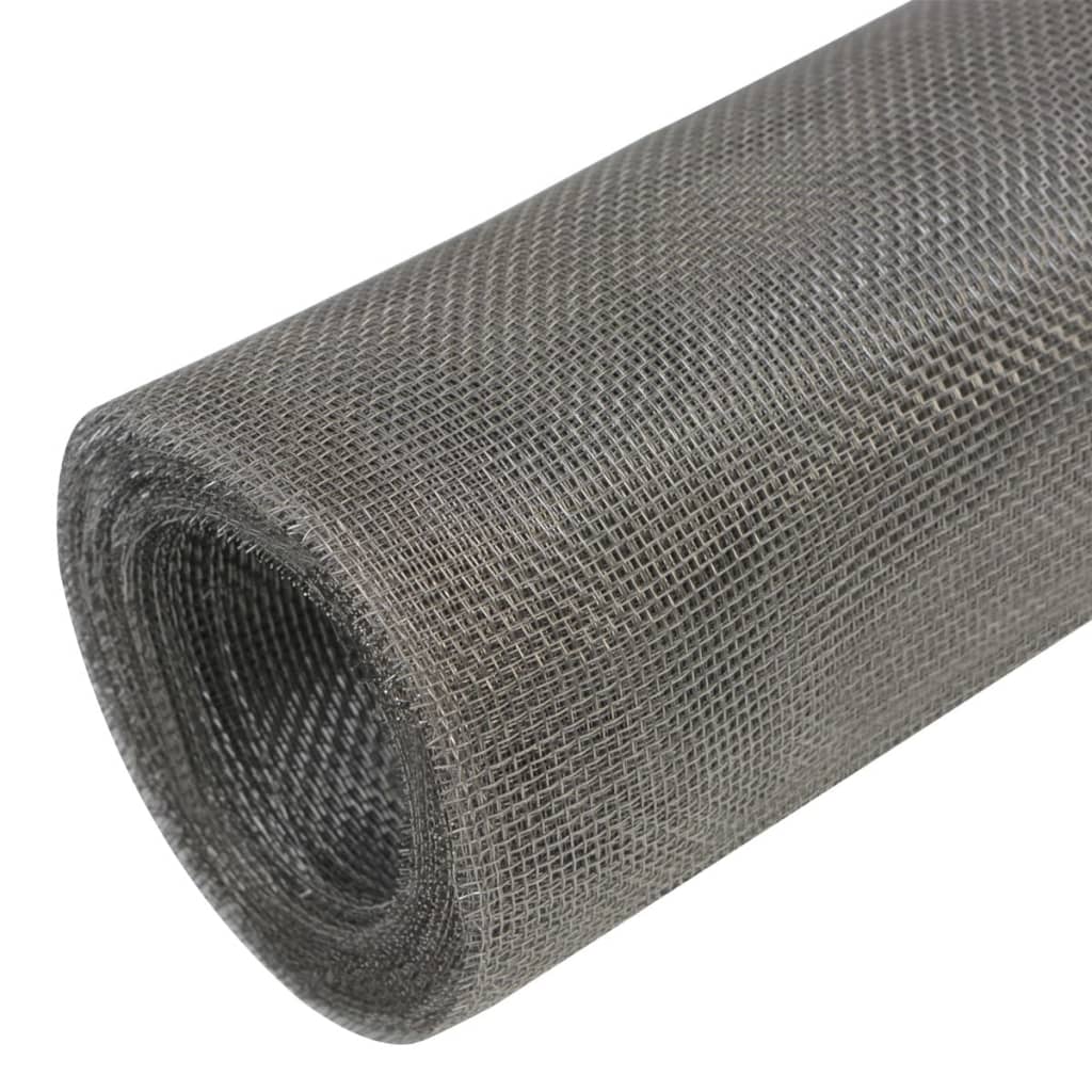 vidaXL Drahtgewebe 100x500 cm Edelstahl 202