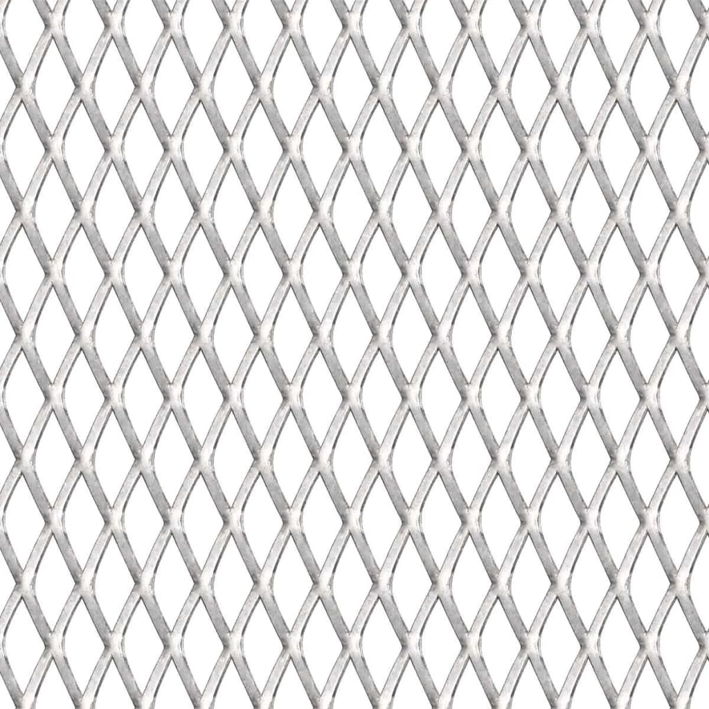 vidaXL Gittermatte Streckmetall Edelstahl 50×50 cm 20×10×2 mm