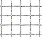 vidaXL Wellengitter Edelstahl 50×50 cm 11×11×2 mm