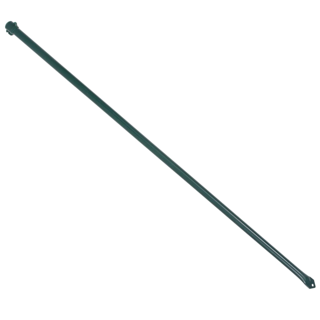 vidaXL Pflanzstäbe 10 Stk. 1 m Metall Grün
