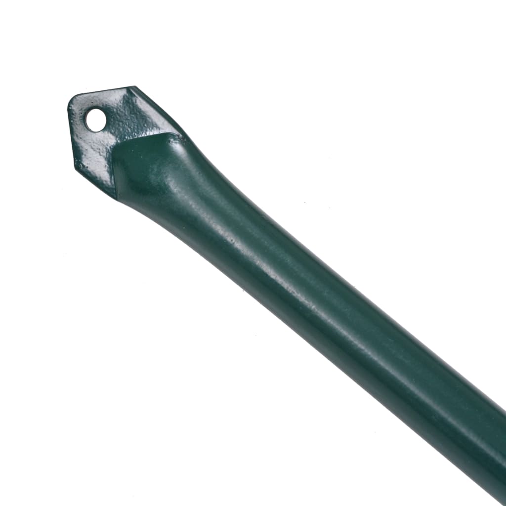 vidaXL Pflanzstäbe 10 Stk. 1 m Metall Grün