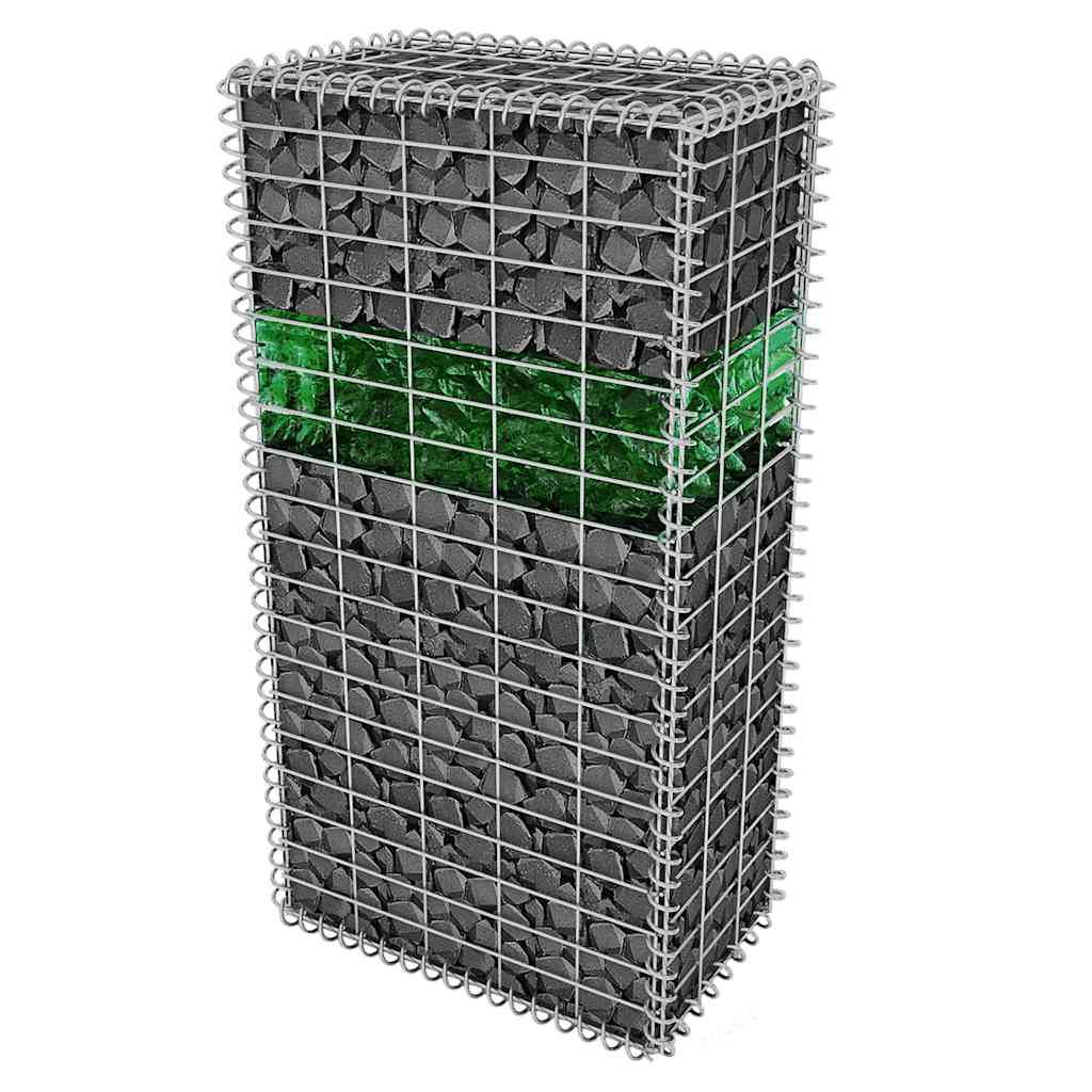 vidaXL Gabionensteine aus Glas Grün 60-120 mm 25 kg