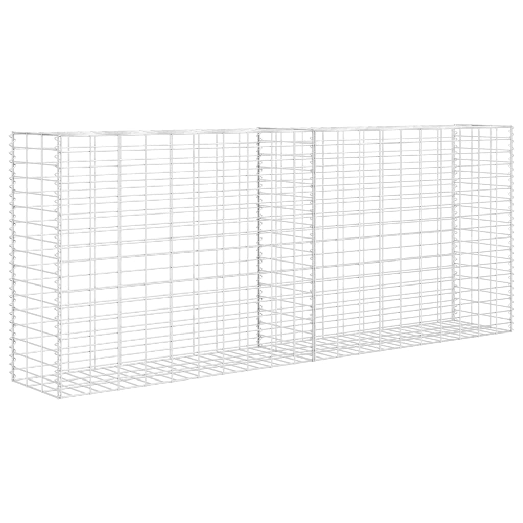 vidaXL Gabione Verzinkter Stahl 85x30x200 cm
