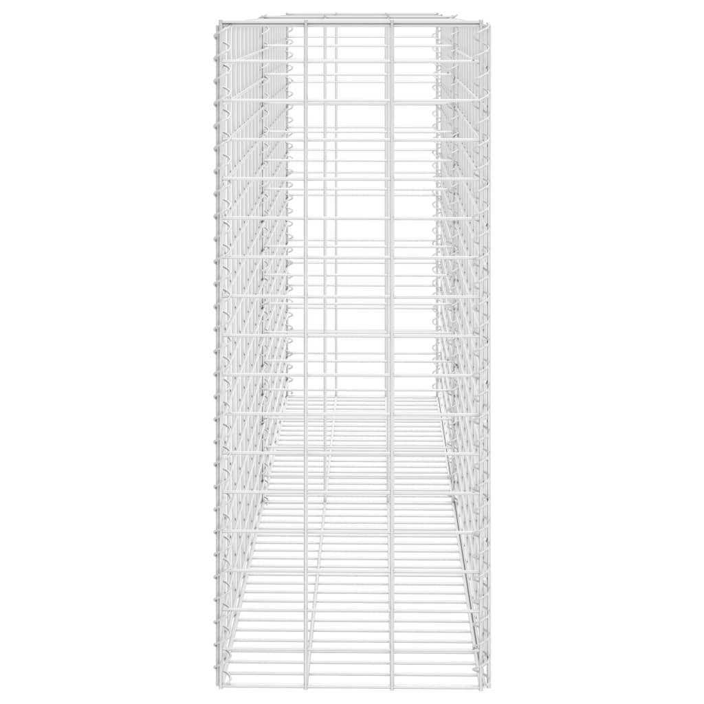 vidaXL Gabione Verzinkter Stahl 85x30x200 cm