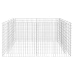 vidaXL Gabionen-Hochbeet Stahl 180×90×100 cm Silbern