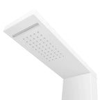 vidaXL Duschpaneel-System Aluminium Mattweiß