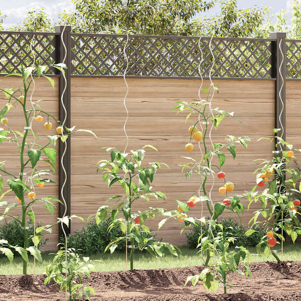 vidaXL Tomaten-Spiralstäbe 5 Stk. 170 cm Verzinkter Stahl